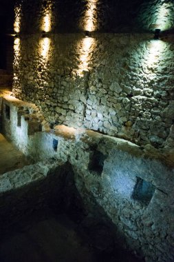 Krakow, Polonya: Krakow Ana Pazarı 'nın Altındaki Krakow Avrupa Kimliğinin Adımlarındaki Yeraltı Yolu