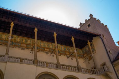 Krakow, Polonya: Wawel Kraliyet Kalesi 'nin ünlü eski kompleksi