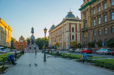 Krakow, Polonya: Grunwald anıtı 1910 yılında Matejki Meydanı 'nda 500. yıldönümü için dikildi.