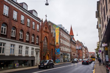 Aarhus, Danimarka: Şehrin tarihi merkezinde güzel binalar.