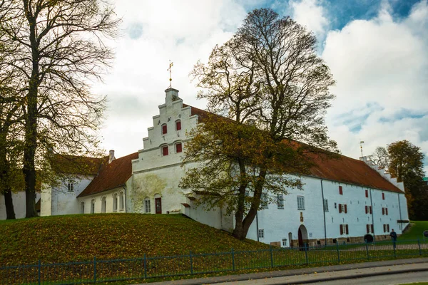 Aalborg, Danimarca: Bella Chiesa cattolica nel centro storico — Foto Stock