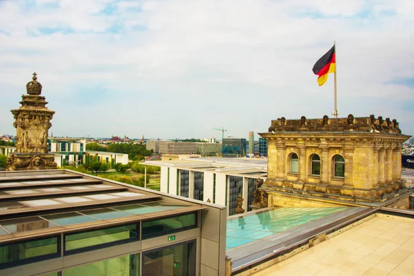 Berlin, Germany: The Reichstag-Bundestag- building in Berlin. T — Fotografia de Stock