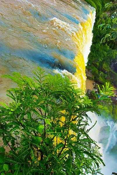 Argentina, Iguazu: Krásný pohled na vodopády Iguazu, Peurto Iguazu Argentina. Stránka světového dědictví UNESCO. — Stock fotografie