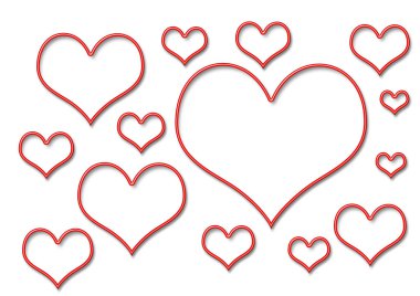 Kalp. Sevgililer Günü. Arka plan için güzel bir doku. Aşk.