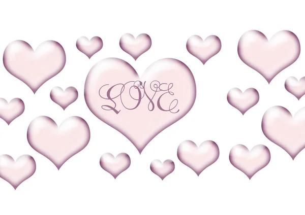 Kalp. Sevgililer Günü. Arka plan için güzel bir doku. Aşk. — Stok fotoğraf