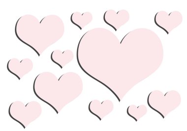 Kalp. Sevgililer Günü. Arka plan için güzel bir doku. Aşk.