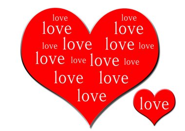 Kalp. Sevgililer Günü. Arka plan için güzel bir doku. Dikkat.