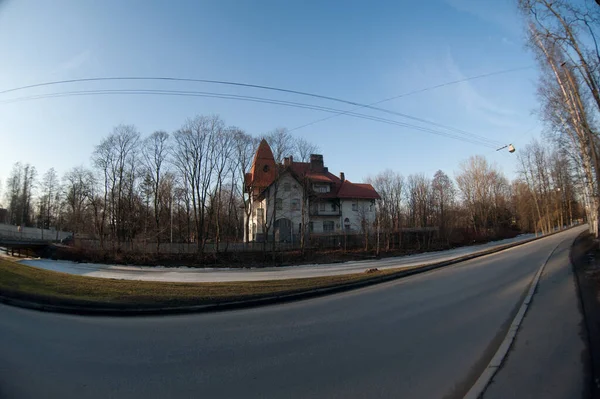 Russia Saint Petersburg Febbraio 2014 Panorama Stupendo Sulla Vecchia Villa — Foto Stock