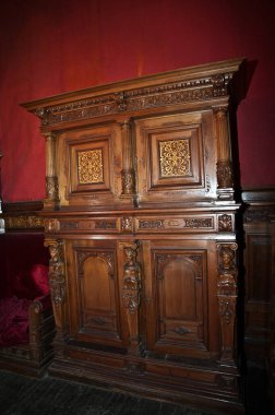 St. Petersburg, Rusya - Nisan 2014: St. Petersburg 'daki Vasilievsky adasının deri hattında terk edilmiş güzel bir iç mekan