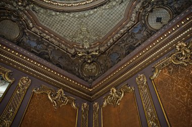 St. Petersburg, Rusya - Nisan 2014: St. Petersburg 'daki Vasilievsky adasının deri hattında terk edilmiş güzel bir iç mekan