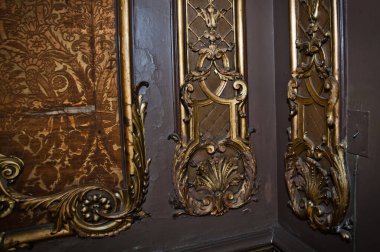 St. Petersburg, Rusya - Nisan 2014: St. Petersburg 'daki Vasilievsky adasının deri hattında terk edilmiş güzel bir iç mekan