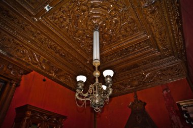 St. Petersburg, Rusya - Nisan 2014: St. Petersburg 'daki Vasilievsky adasının deri hattında terk edilmiş güzel bir iç mekan