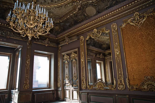 Petersburg Russia April 2014 Beautiful Interior Old Abandoned Brusnitsyn Mansion — Stock Photo, Image