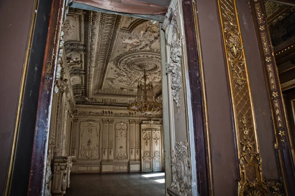 Petersburg Russia April 2014 Beautiful Interior Old Abandoned Brusnitsyn Mansion — Stock Photo, Image