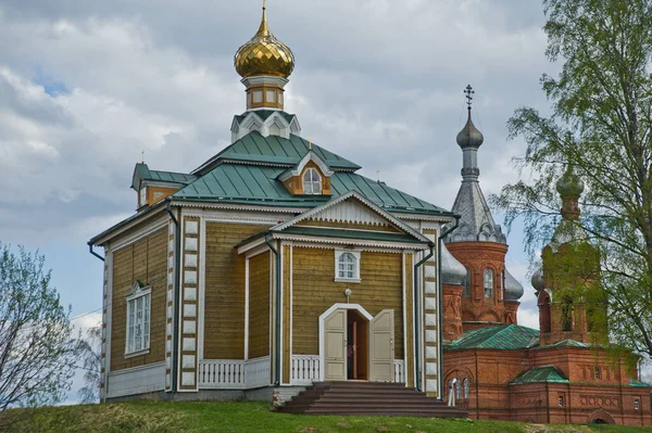 Tver Region Volga Russia May 2014 Volgoverkhovye Olginsky Convent Church — ストック写真