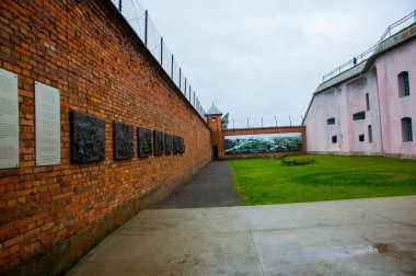 KAUNAS, LITHUANIA - NOVEMBER 17, 2013: Tragic place on the territory of which there was a concentration camp during the war. Ninth Fort in Kaunas.