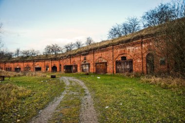 KAUNAS, LITHUANIA - NOVEMBER 17, 2013: Tragic place on the territory of which there was a concentration camp during the war. Abandoned Fort in the city of Kaunas
