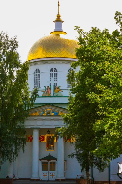 Pechory Pskov Oblast Russia August 2009 View Beautiful Buildings Orthodox — Stockfoto