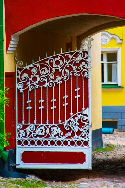 Pechory Pskov Oblast Russie Août 2009 Vue Sur Beaux Bâtiments — Photo