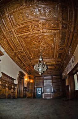 St. Petersburg, Rusya - Nisan 2014: St. Petersburg 'daki Vasilievsky adasının deri hattında terk edilmiş güzel bir iç mekan