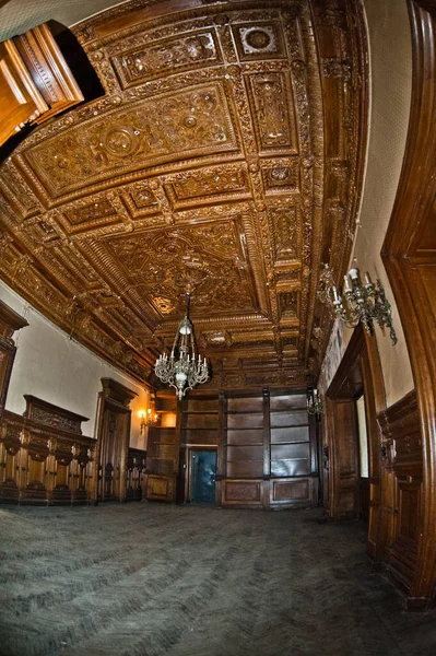 Petersburg Russia April 2014 Beautiful Interior Old Abandoned Brusnitsyn Mansion — Stock Photo, Image