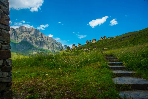 Caucasus Ossetia Del Norte Alania Rusia Junio 2015 Hermosa Vista —  Fotos de Stock