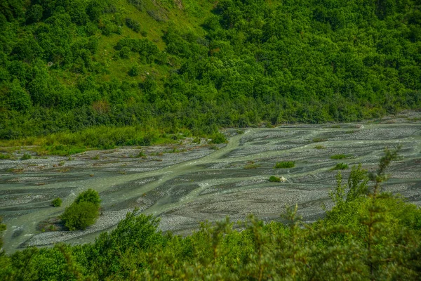 Kaukasus Noord Ossetië Alanië Rusland Prachtig Landschap Met Uitzicht Bergen — Stockfoto