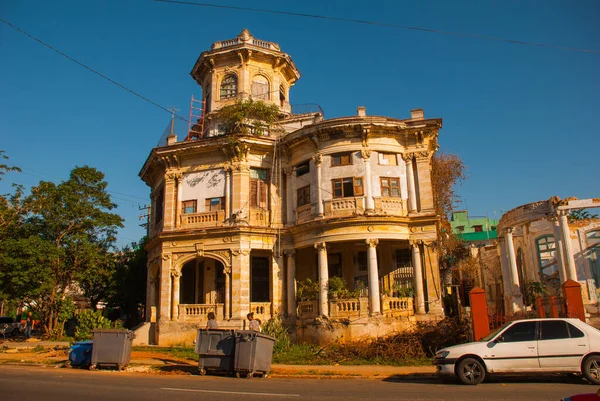 Havana Cuba Mars 2018 Paysage Avec Vue Sur Belles Maisons — Photo