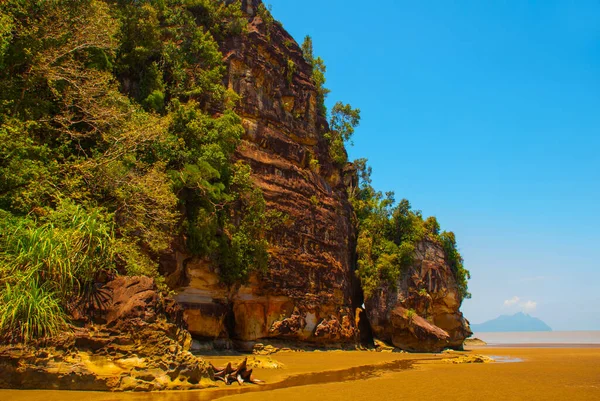 Бако Кучинг Саравью Борнео Малайзия Красивый Пейзаж Видом Пляжный Ландшафт — стоковое фото