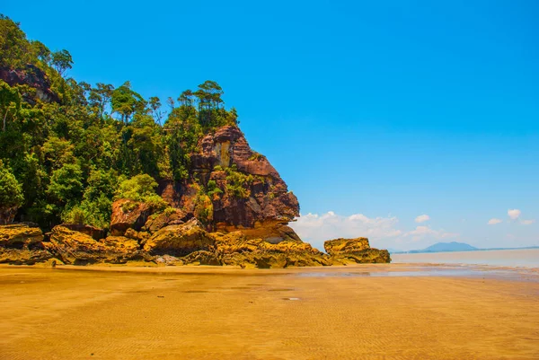 Бако Кучинг Саравью Борнео Малайзия Красивый Пейзаж Видом Пляжный Ландшафт — стоковое фото