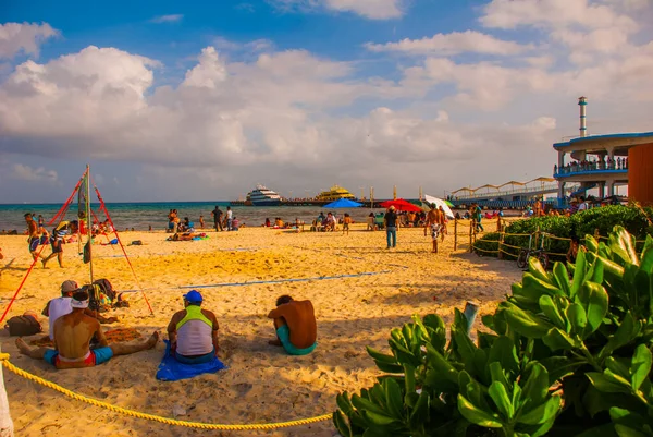 Playa Del Carmen Riviera Maya Mexico Μαρτιοσ 2018 Όμορφη Θέα — Φωτογραφία Αρχείου