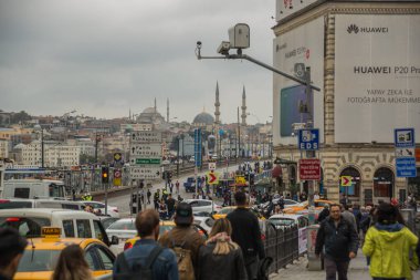 İSTANBUL, TURKEY - ECTOBER 2018: Istiklal Caddesi bir turist caddesi.