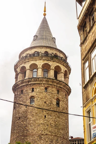 Istanbul Turkey Październik 2018 Krajobraz Miejski Wieżą Galata Nad Złotym — Zdjęcie stockowe