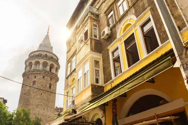 Istanbul Turkey Oktober 2018 Stadsbild Med Galatatatatornet Över Det Gyllene — Stockfoto