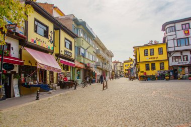 Eskisehir, Türkiye: Eskisehir 'de renkli Odunpazari İlçesi evleri görülüyor. Eskisehir Türkiye 'de daha popüler bir turizm arızası.