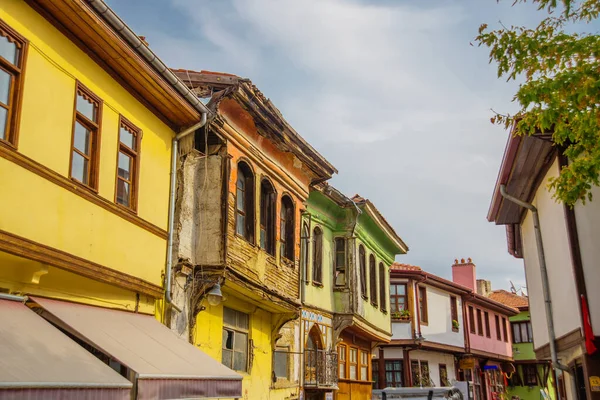 Eskisehir Turkiet Färgglada Odunpazari District Hus Utsikt Eskisehir City Eskisehir — Stockfoto