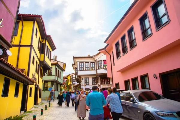 エスキシーヒル トルコ カラフルなOdunpazari地区の家はエスキシーヒル市で表示されます エスキシーヒルはトルコで人気の観光地です — ストック写真