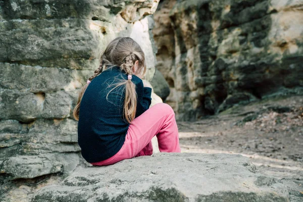 Little sad girl — Stock Photo, Image