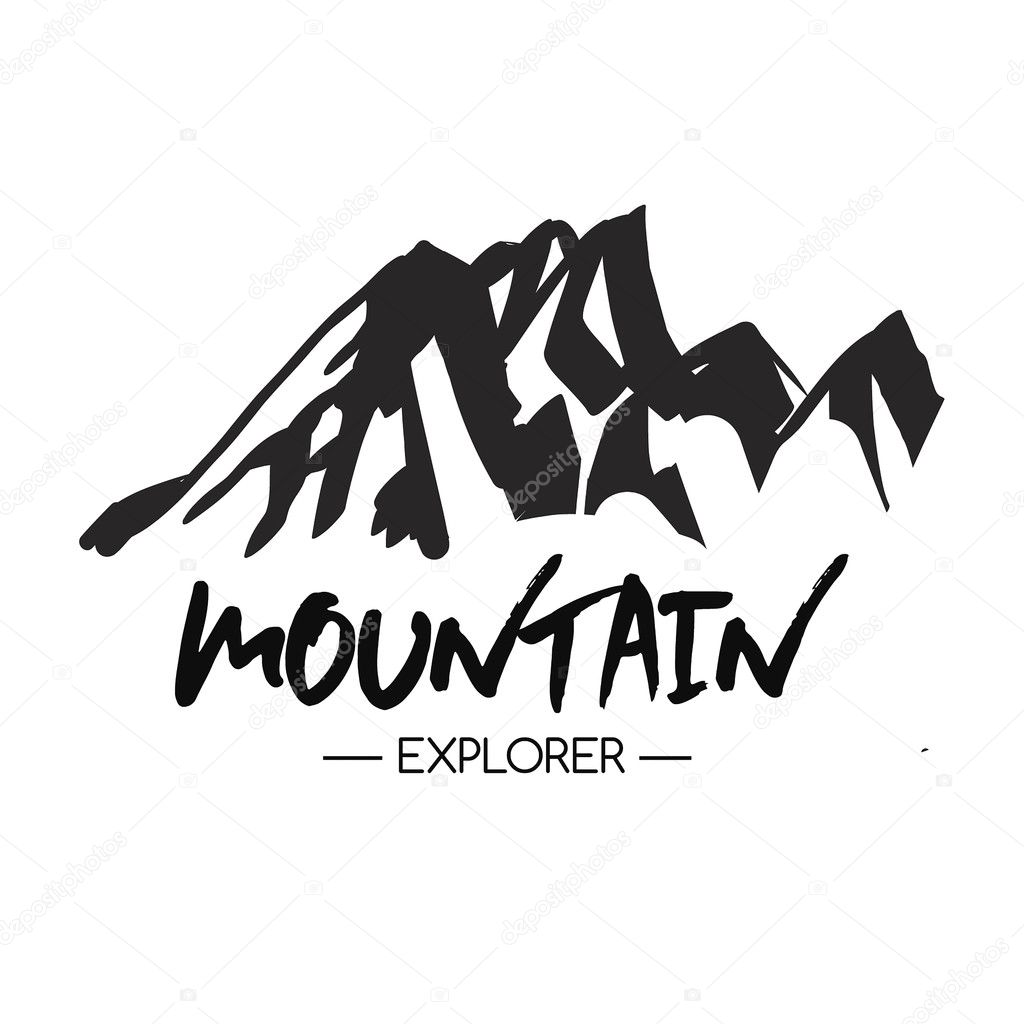 ロイヤリティフリー 山 イラスト 白黒 ロイヤリティフリー 山 イラスト 白黒