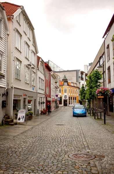 Oliestad Stavanger Met Witte Huizen — Stockfoto