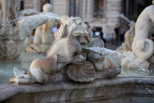 罗马Navona广场上的摩尔喷泉 — 图库照片