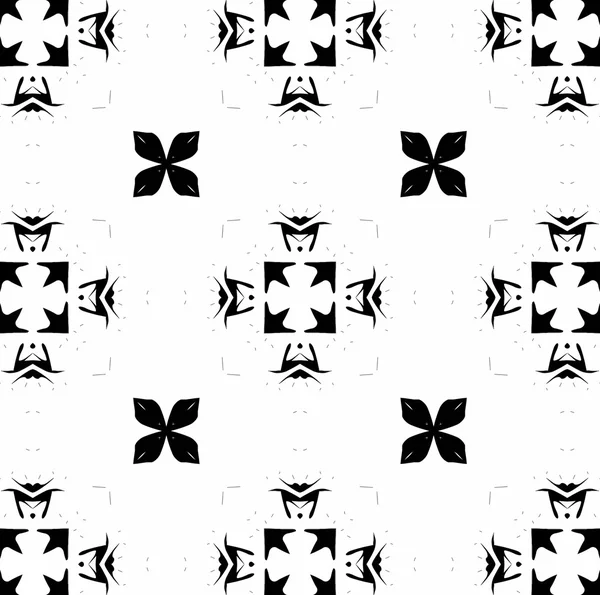 Ornament met zwart-wit patronen. 3 — Stockfoto