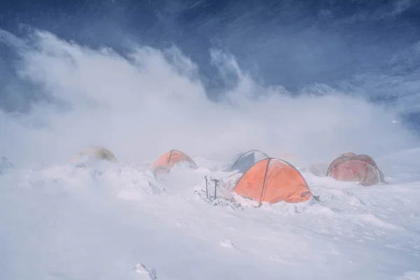 Tende in alta montagna — Foto Stock