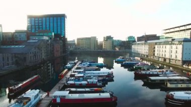 Dublin şehir merkezi havadan görünümü