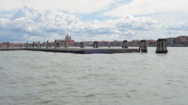 güzel manzaralı Grand Canal tekneler ve Binalar Venedik, İtalya
