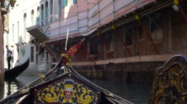 Venice, İtalya - gondol Kanallar taşıma
