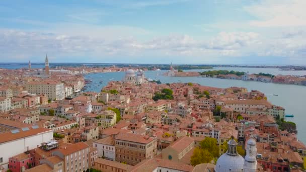 Повітряних Кадри Центру Міста Венеція Італія — стокове відео