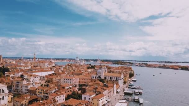 Metraje Aéreo Del Centro Venecia Italia — Vídeo de stock