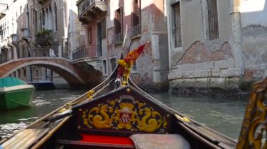 Venice, İtalya - gondol Kanallar taşıma