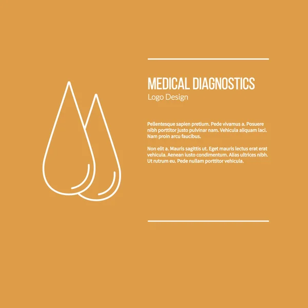 Medizinische Diagnostik, Checkup grafisches Gestaltungskonzept — Stockvektor